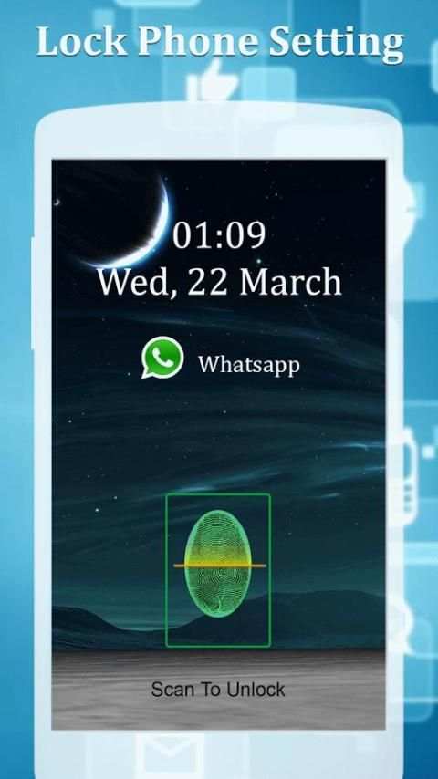 Fingerprint applock Simulator скриншот 5