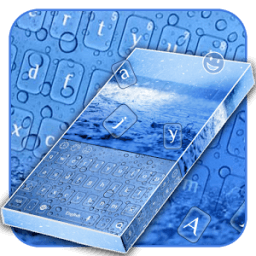 Голубые капли воды иконка