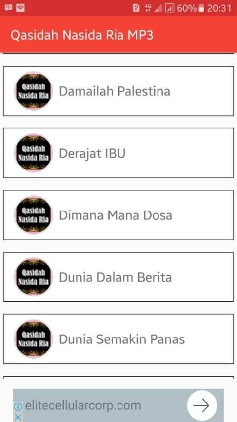 Qasidah Nasida Ria MP3 Lengkap screenshot 5