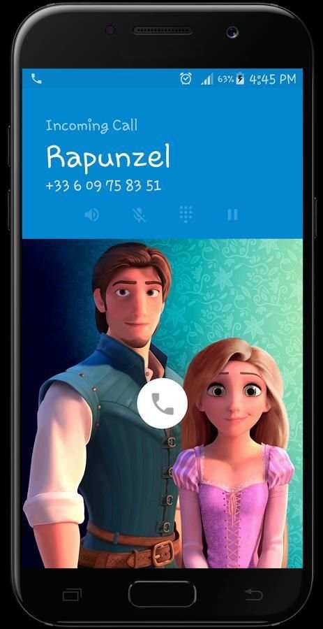 Princess Rapunzel Fake Call - PRANK 2 تصوير الشاشة
