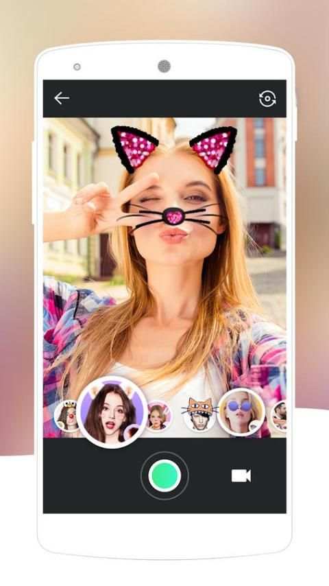 Face Swap Camera-lovely&makeup cute motion sticker screenshot 3