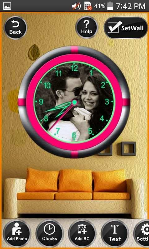 Photo on Clock screenshot 9