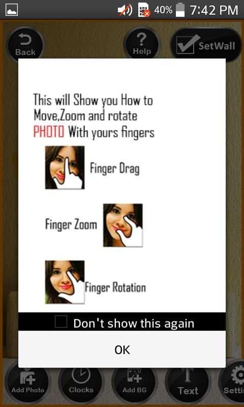 Photo on Clock screenshot 3