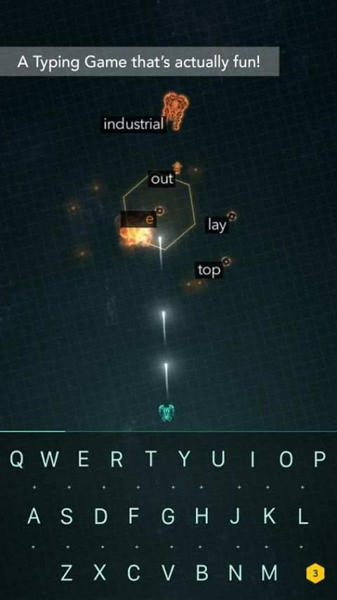 ZType Space Typing & Spelling 3 تصوير الشاشة