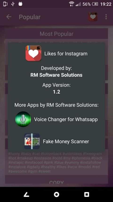 Likes for Instagram screenshot 1