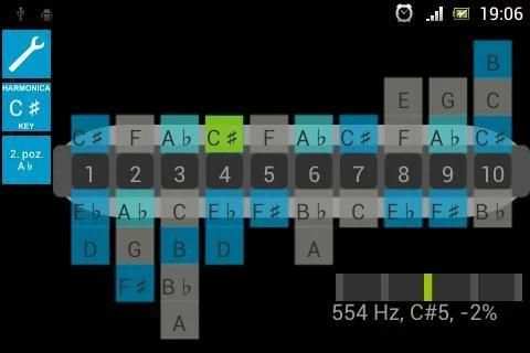Harmonica tuner screenshot 3