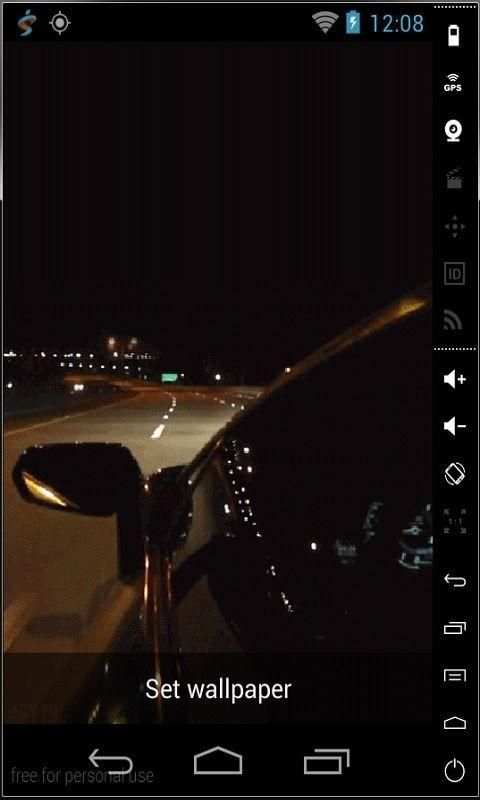 Driving In Night LWP screenshot 2