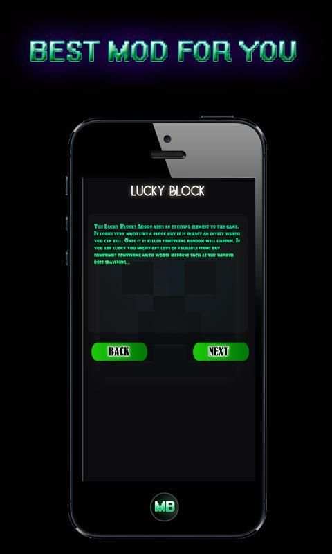Mod Lucky Block for MCPE screenshot 2