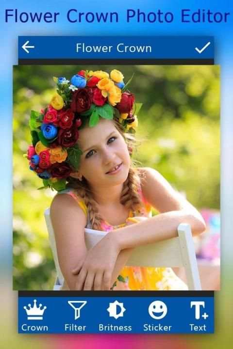 Flower Crown Photo Editor : Girl's Photo Editor 3 تصوير الشاشة