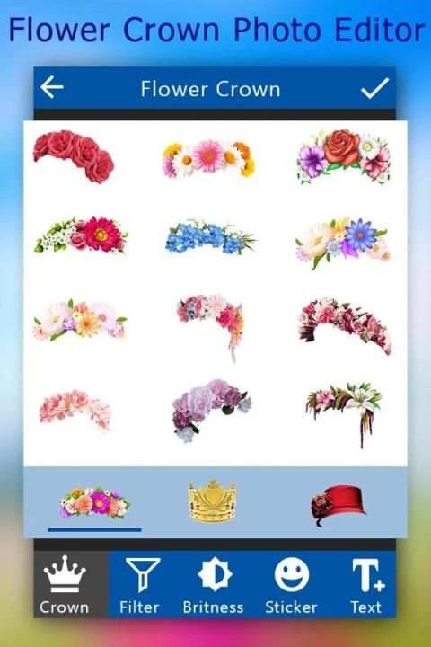 Flower Crown Photo Editor : Girl's Photo Editor 1 تصوير الشاشة