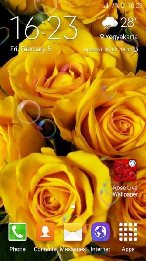 Rose Live Wallpaper स्क्रीनशॉट 3