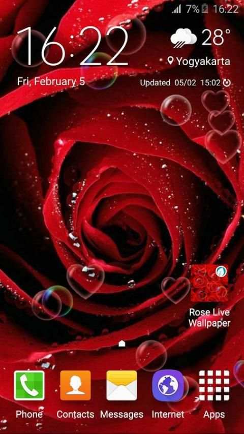 Rose Live Wallpaper स्क्रीनशॉट 7