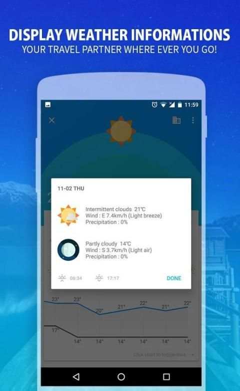 Meeo - world weather forecast 5 تصوير الشاشة