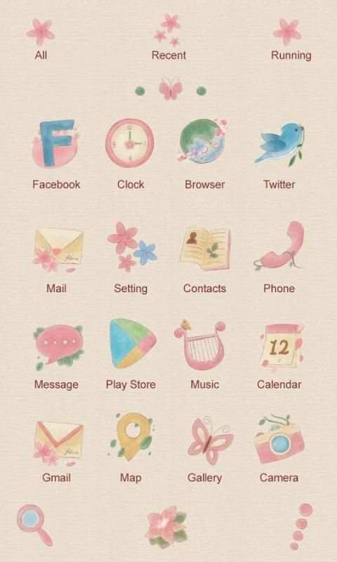 Flora GO Launcher Theme screenshot 2