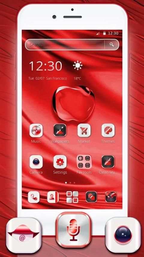 Cherry Blush Apple Theme 5 تصوير الشاشة