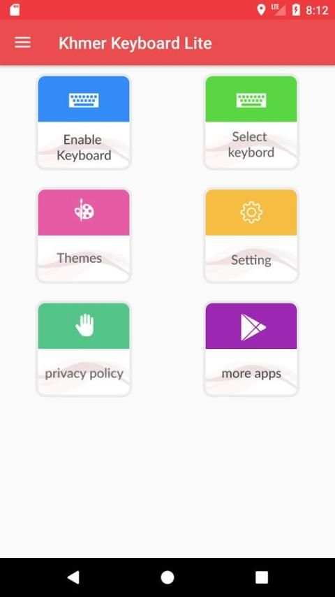 Khmer Keyboard Lite 1 تصوير الشاشة