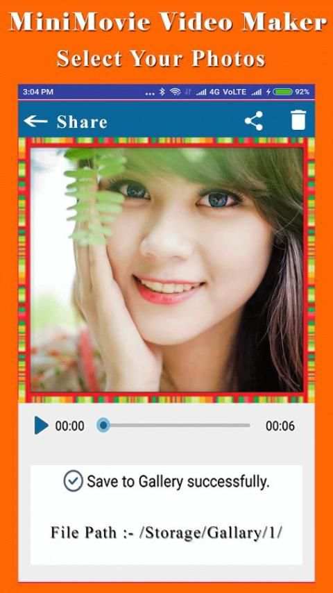MiniMovie Slideshow Maker скриншот 3
