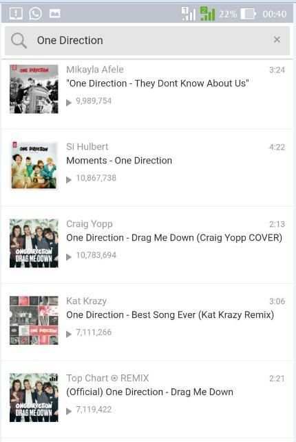 All Songs & Lyrics One Direction скриншот 3