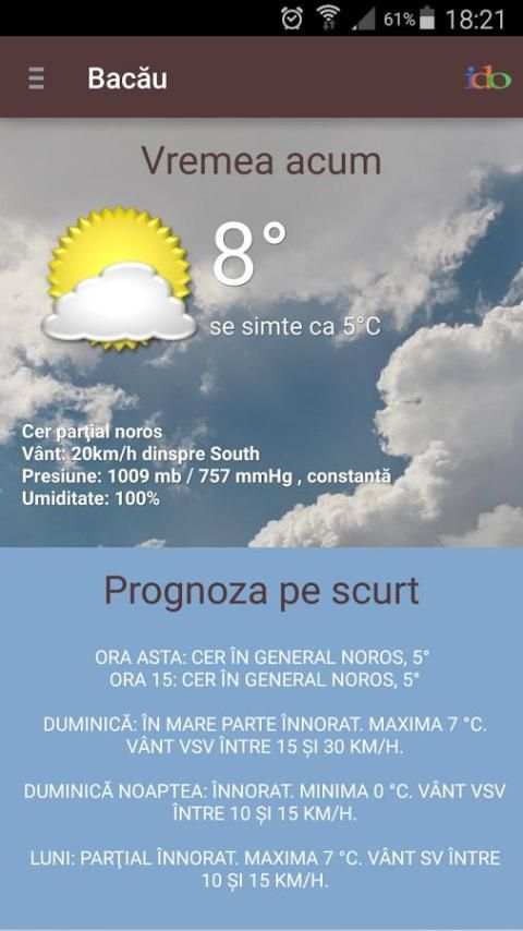 Vremea IDO скриншот 2