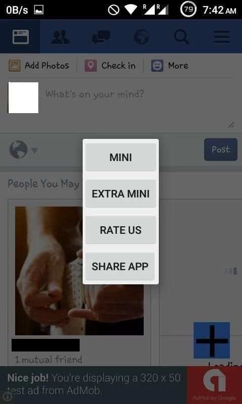 SIMPLE Lite for Facebook स्क्रीनशॉट 3