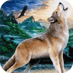 Wolf live wallpaper आइकन