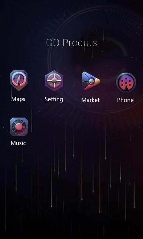 EIDOLON GO Launcher Theme 1 تصوير الشاشة