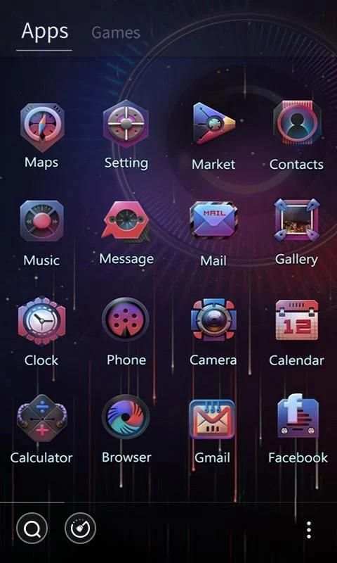EIDOLON GO Launcher Theme 2 تصوير الشاشة