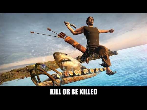 Raft Survival War Hero screenshot 1