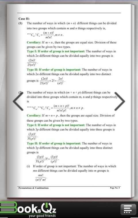 Permutations & Combinations Math Formula e-Book screenshot 3