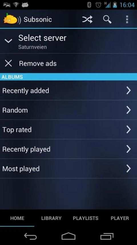 Subsonic Music Streamer скриншот 1