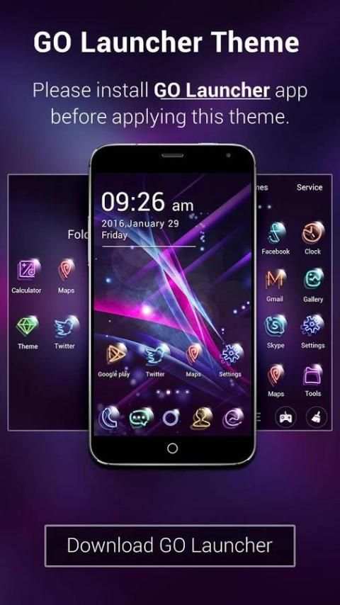 Light Style GO Launcher Theme screenshot 1