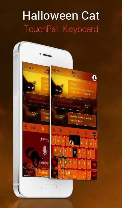 TouchPal Halloween Cat Theme 7 تصوير الشاشة