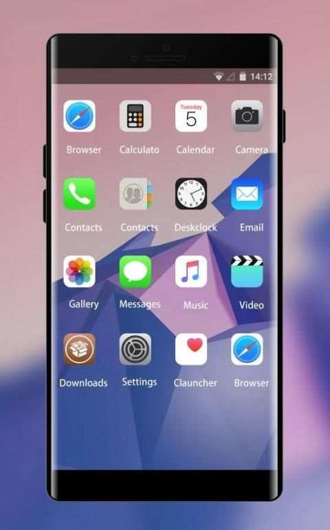 Theme for iPhone X: Abstract Geometry скриншот 3