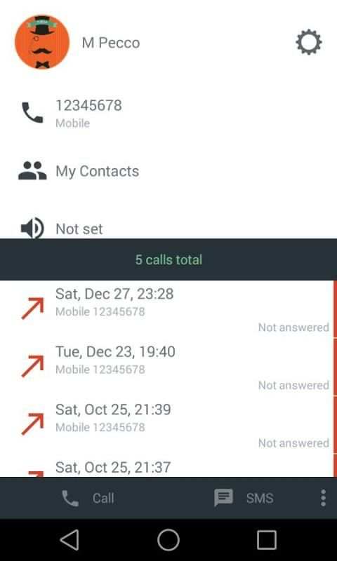 Material Light Green for ExDialer 2 تصوير الشاشة