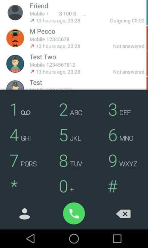 Material Light Green for ExDialer 4 تصوير الشاشة