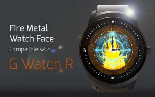 Fire Metal Watch Face скриншот 3