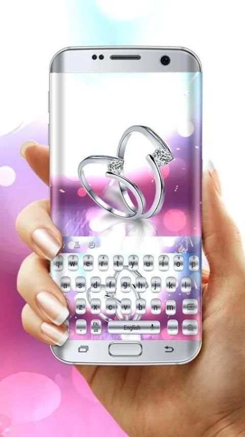 Silver Diamond Ring Free Typewriter Skin 4 تصوير الشاشة