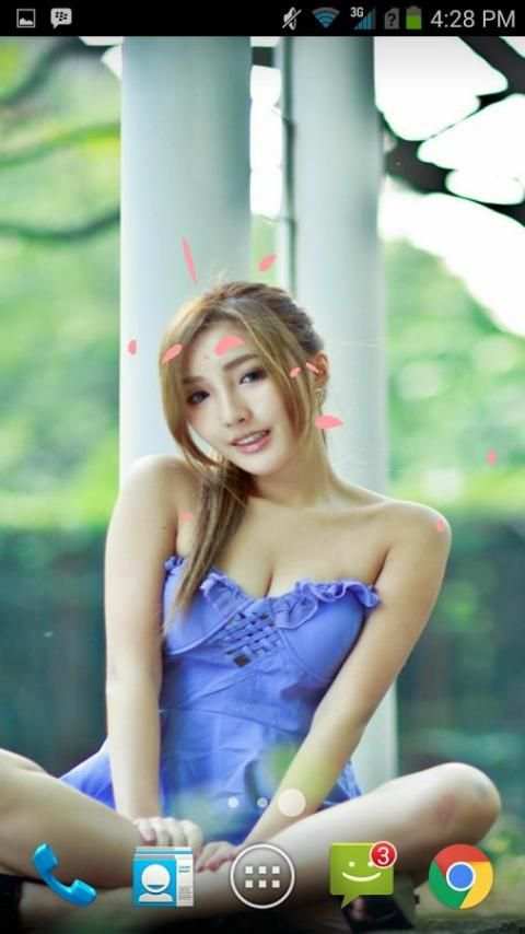 Sexy Hot Korean Girls LWP screenshot 1