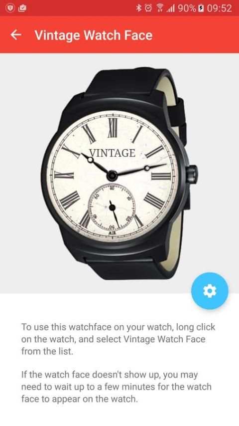 Wear Face: Vintage (Round) screenshot 1