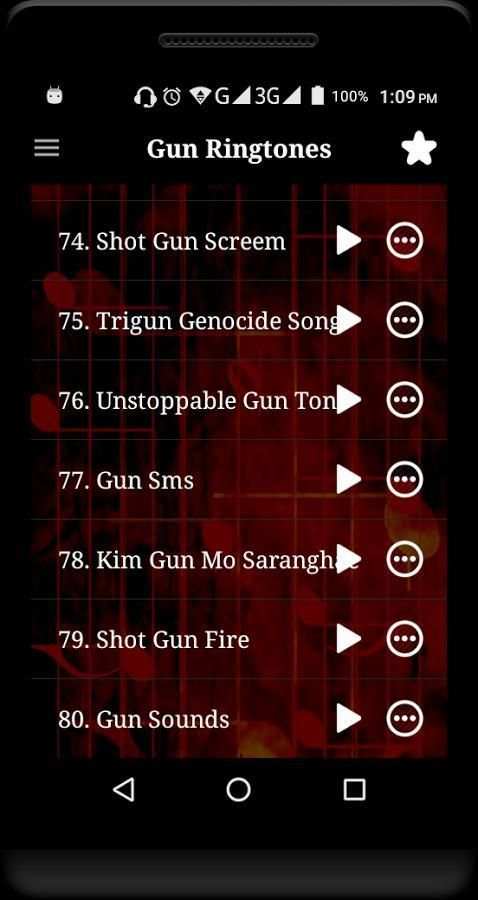 Gun Sounds Ringtones स्क्रीनशॉट 1