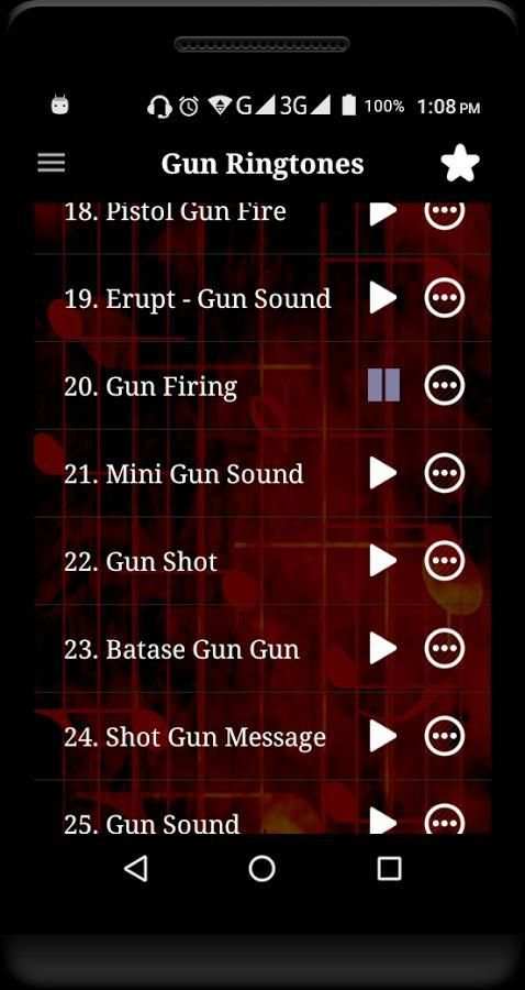Gun Sounds Ringtones स्क्रीनशॉट 2