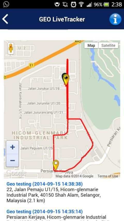 GEO LiveTracker screenshot 1