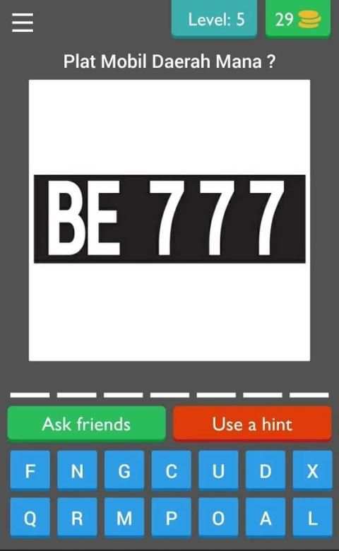 Tebakan Kode Plat Mobil screenshot 5