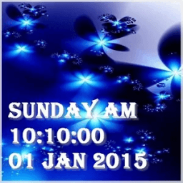 4D Clock Live Wallpaper आइकन