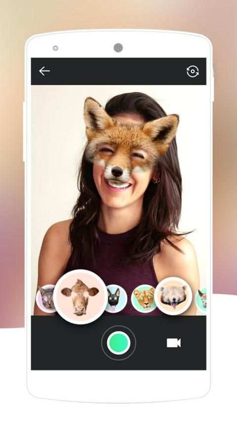 Rabbit Face Camera-Free cartoon funny sticker screenshot 1