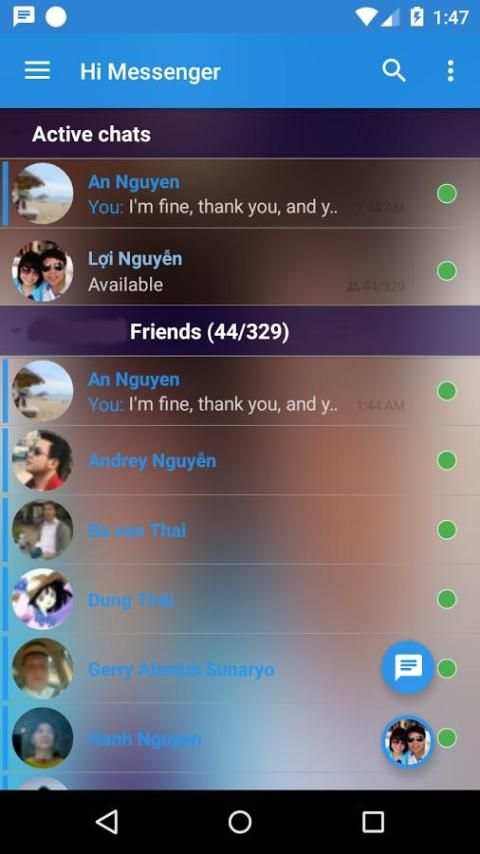 Messenger for Google Talk screenshot 1