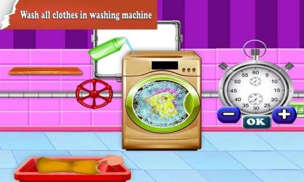 Home Washing Laundry Game: Room Cleaning Adventure screenshot 5