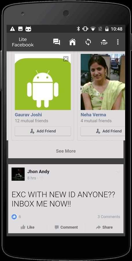 Lite Facebook & Messenger screenshot 2