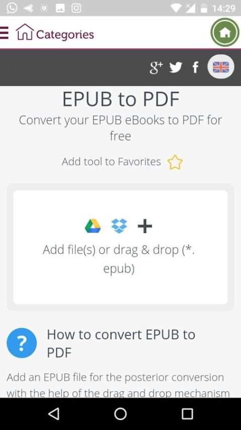 Epub Converter Mobi Converter скриншот 2