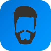 men beard and hair : photo editor